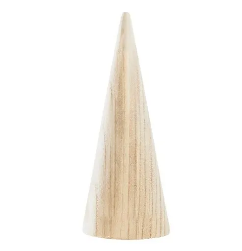 Wood Cone Tree - Lg Natural