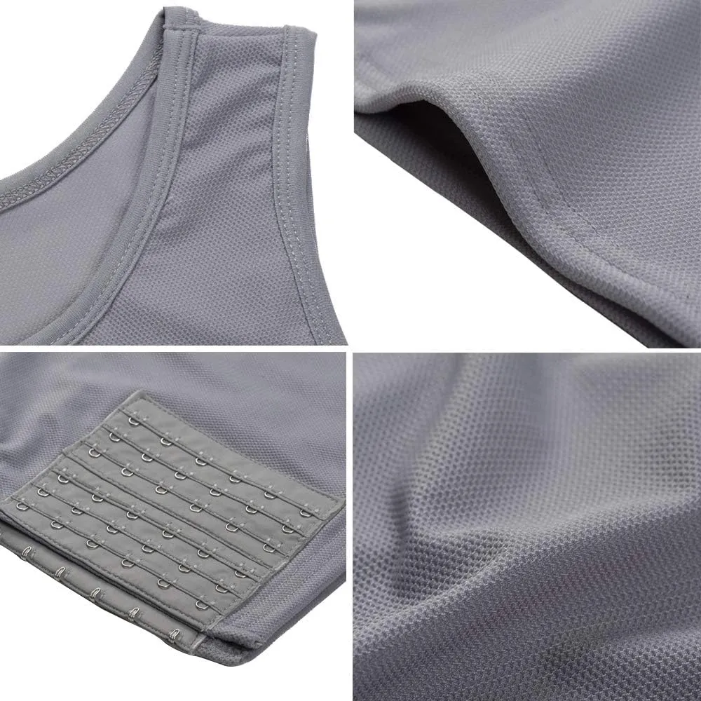 XUJI FTM Transgender Elastic Breathable Half Chest Binder