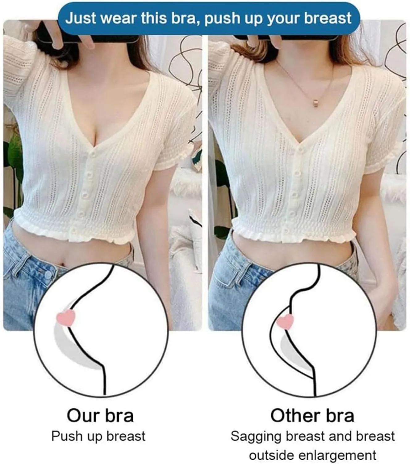 Zenalift Bra, Zenalift - Supportive Wireless Lift Bra for All-Day Comfort, Seamless Posture Correcting Bra for Women