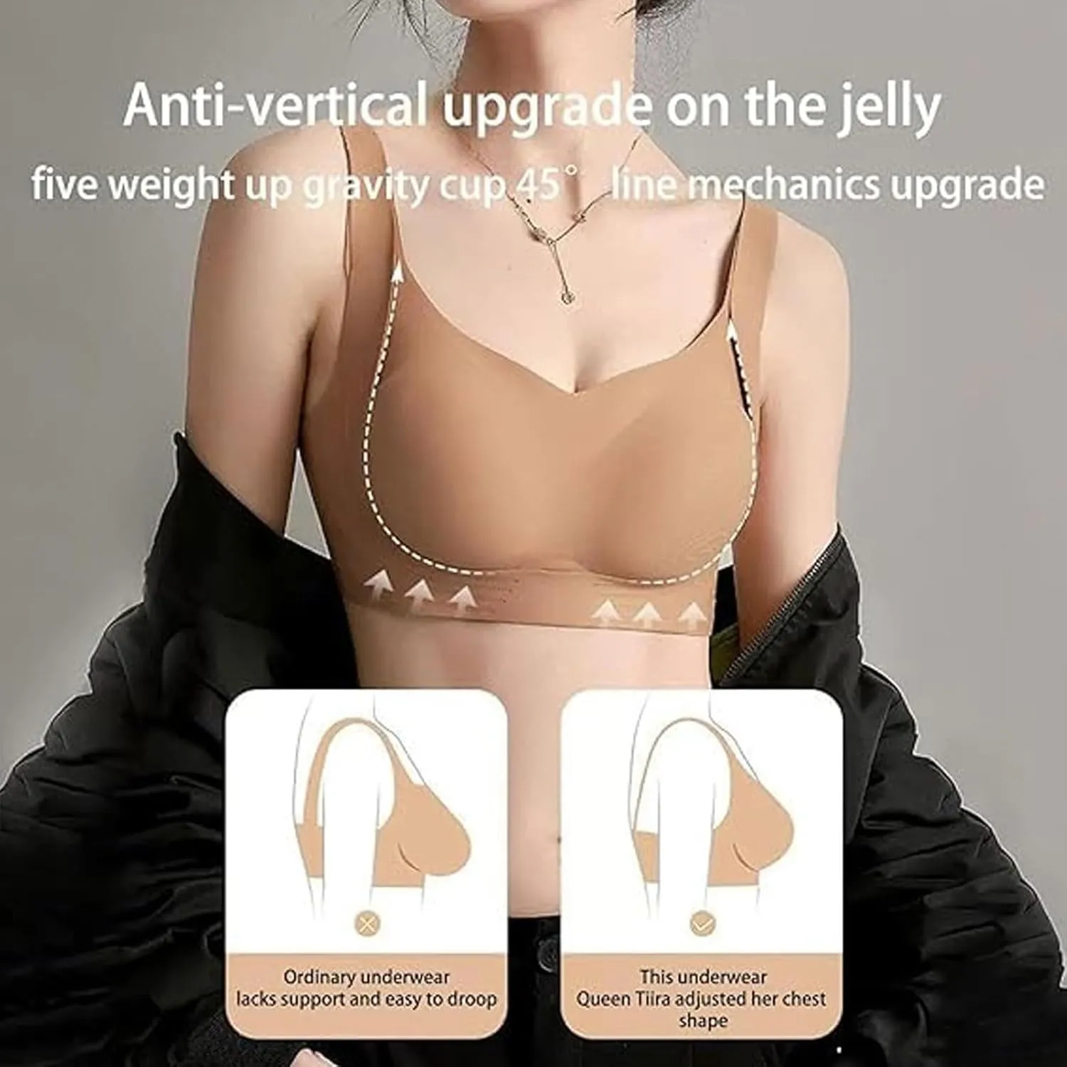 Zenalift Bra, Zenalift - Supportive Wireless Lift Bra for All-Day Comfort, Seamless Posture Correcting Bra for Women