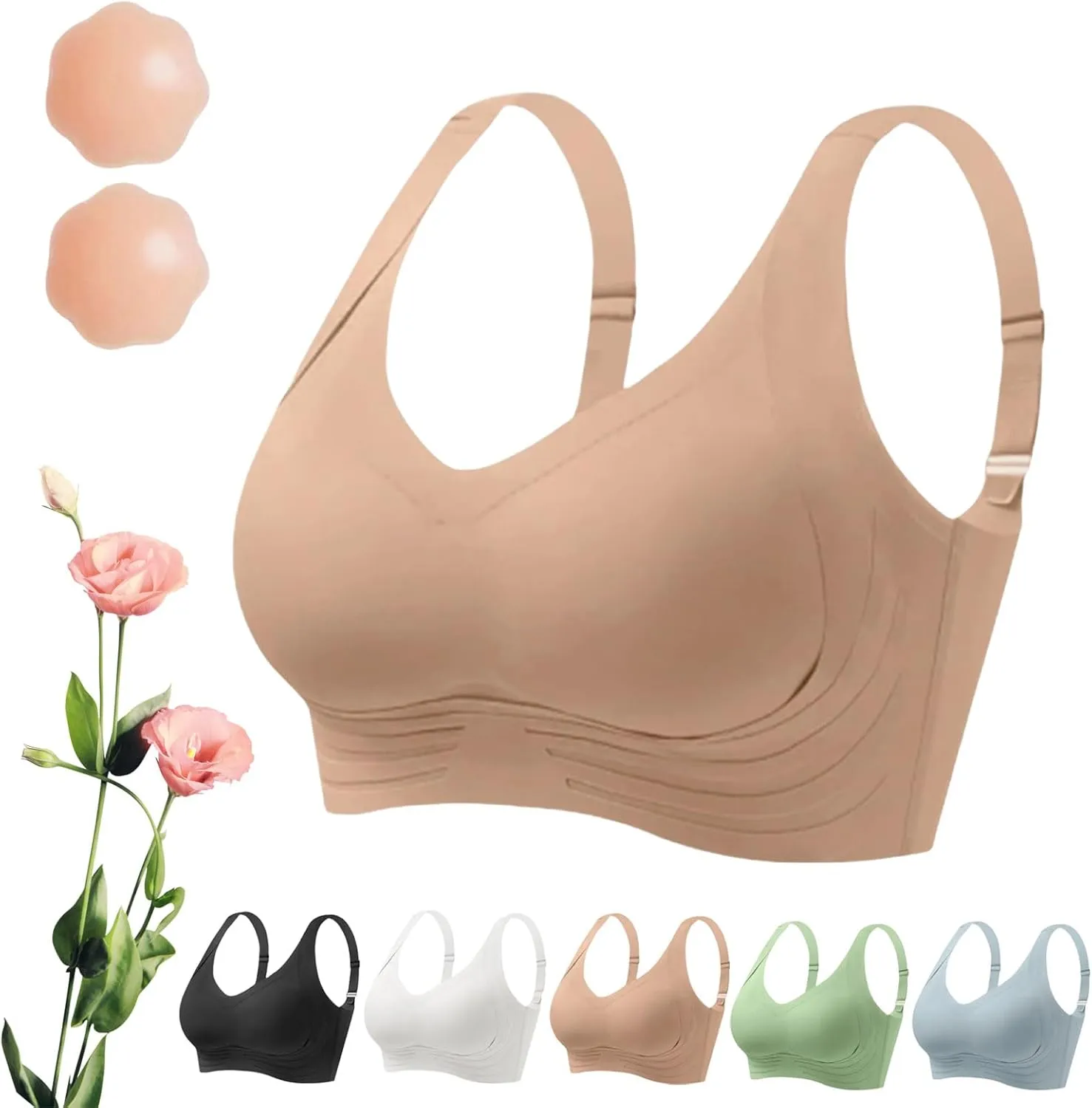 Zenalift Bra, Zenalift - Supportive Wireless Lift Bra for All-Day Comfort, Seamless Posture Correcting Bra for Women