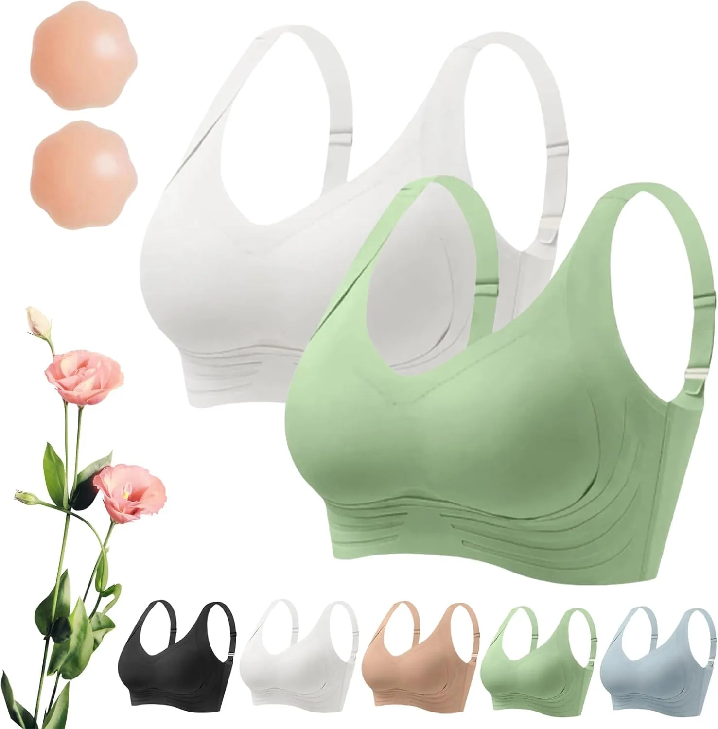 Zenalift Bra, Zenalift - Supportive Wireless Lift Bra for All-Day Comfort, Seamless Posture Correcting Bra for Women