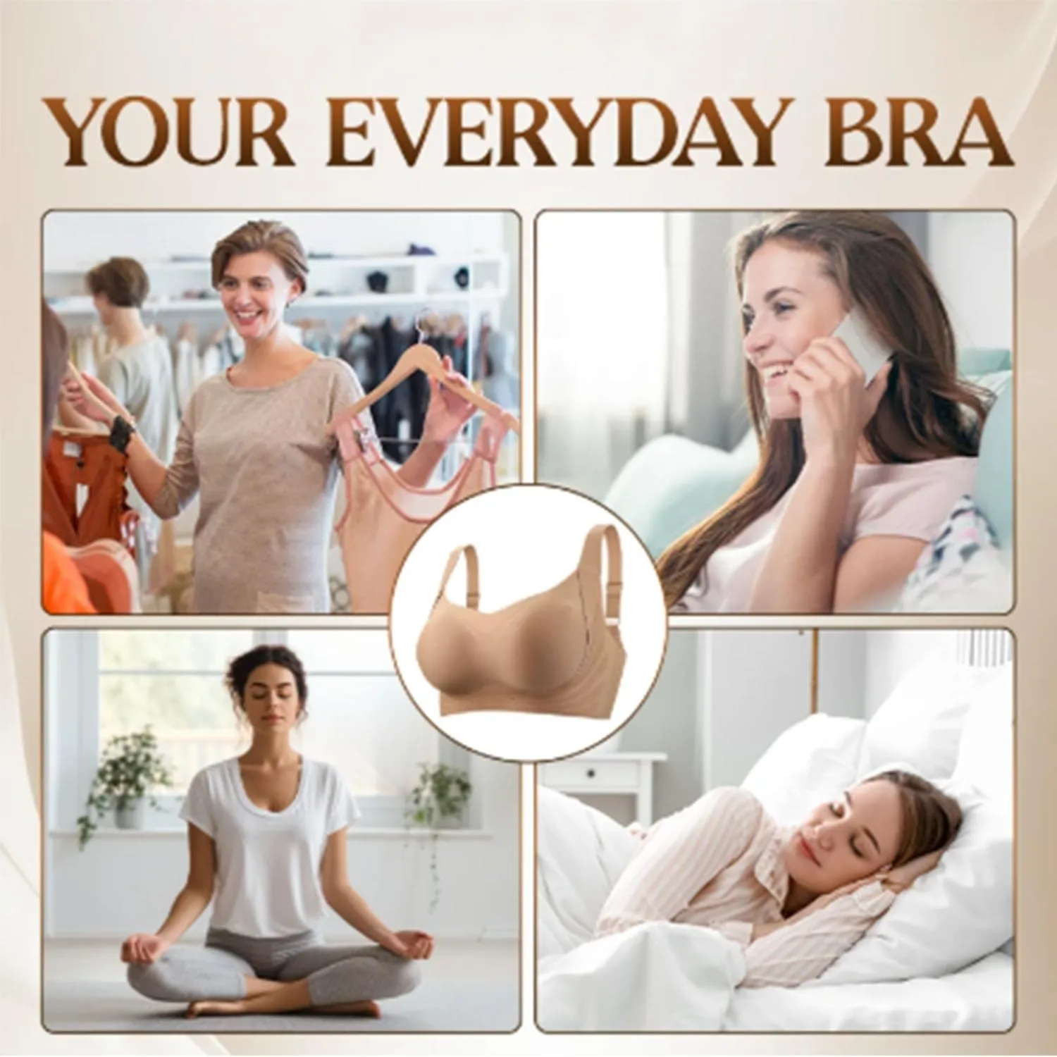 Zenalift Bra, Zenalift - Supportive Wireless Lift Bra for All-Day Comfort, Seamless Posture Correction Bra